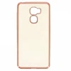 Силиконовый чехол для LeEco (LeTV) Le Pro 3 Hallsen Прозрачный с красными краями