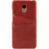 Чехол кожаный для Meizu M6 Чехольчикофф Leather Красный