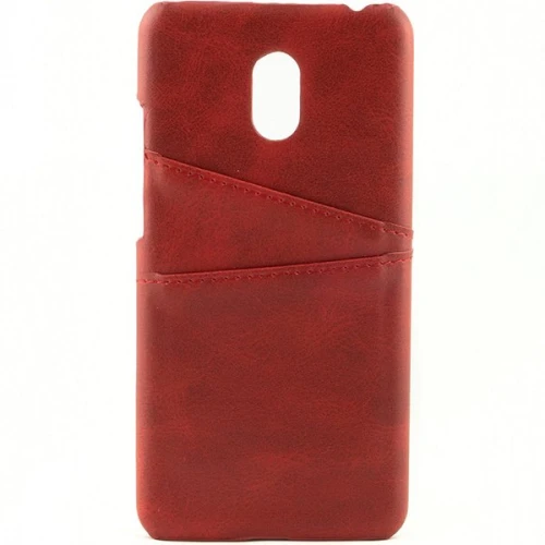 Чехол кожаный для Meizu M6 Чехольчикофф Leather Красный
