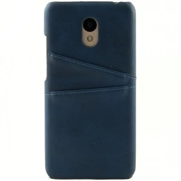 Чехол кожаный для Meizu M6 Чехольчикофф Leather Синий