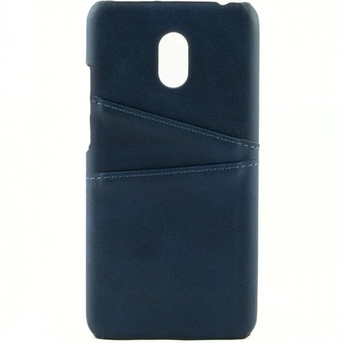 Чехол кожаный для Meizu M6 Чехольчикофф Leather Синий