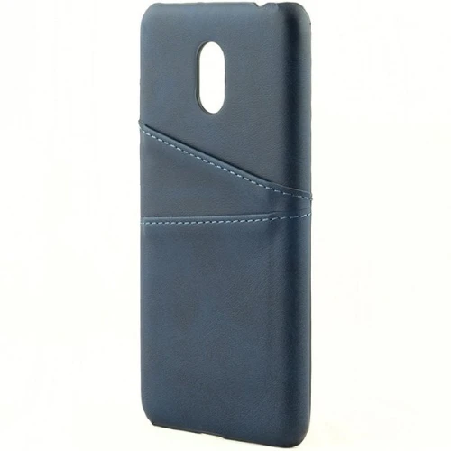 Чехол кожаный для Meizu M6 Чехольчикофф Leather Синий