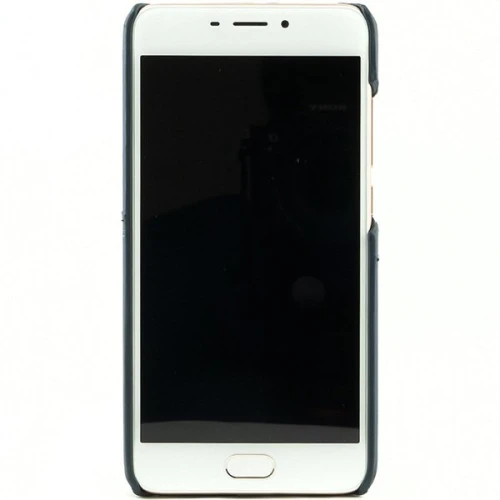 Чехол кожаный для Meizu M6 Чехольчикофф Leather Синий