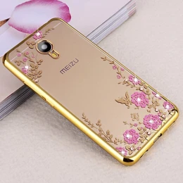 Силиконовый чехол для Meizu M6S Hallsen Shine Золотой