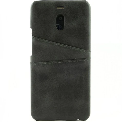 Чехол кожаный для Meizu M6 Note Чехольчикофф Leather Черный
