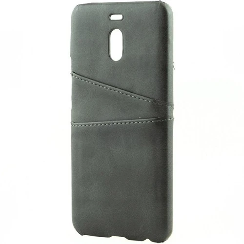 Чехол кожаный для Meizu M6 Note Чехольчикофф Leather Черный