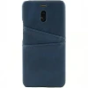 Чехол кожаный для Meizu M6 Note Чехольчикофф Leather Синий