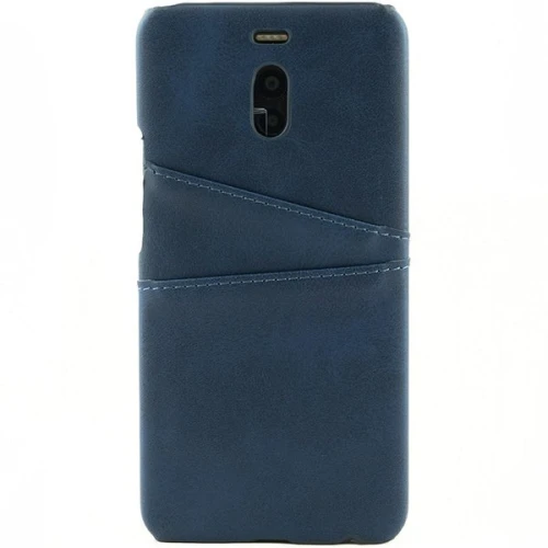 Чехол кожаный для Meizu M6 Note Чехольчикофф Leather Синий