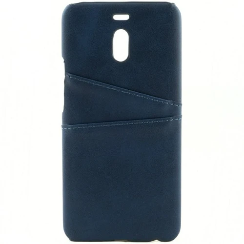 Чехол кожаный для Meizu M6 Note Чехольчикофф Leather Синий