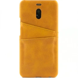 Чехол кожаный для Meizu M6 Note Чехольчикофф Leather Коричневый