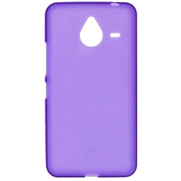 Силиконовый чехол для Microsoft Lumia 640 XL TPU фиолетовый матовый