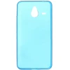 Силиконовый чехол для Microsoft Lumia 640 XL TPU 0.5мм голубой глянцевый