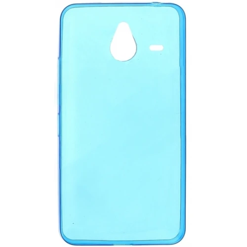 Силиконовый чехол для Microsoft Lumia 640 XL TPU 0.5мм голубой глянцевый