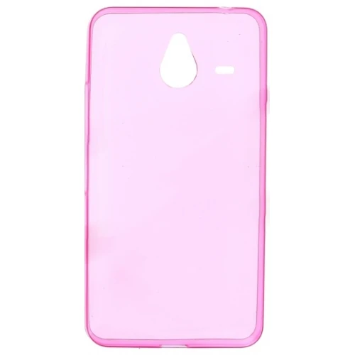 Силиконовый чехол для Microsoft Lumia 640 XL TPU 0.5мм розовый глянцевый