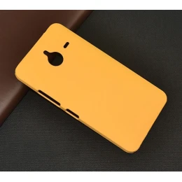 Чехол накладка для Microsoft Lumia 640 XL skinBOX Shield 4People Желтый