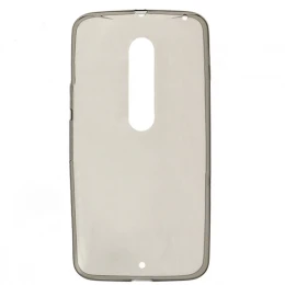 Силиконовый чехол для Motorola Moto X Style TPU 0.3мм Серый глянцевый