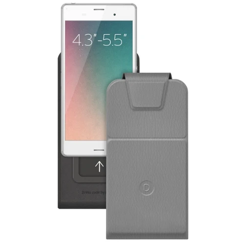 Чехол книжка для Philips S616 Sapphire Deppa Flip Slide M Unik Серый