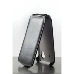 Чехол книжка для Philips S388 Upcase черный