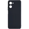 Силиконовый чехол для Realme 10 Soft Matte с микрофиброй Черный