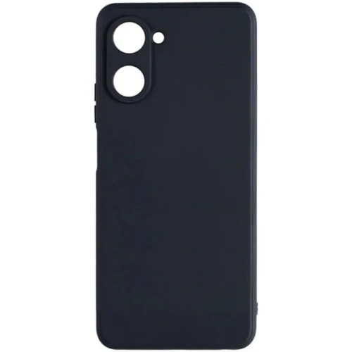 Силиконовый чехол для Realme 10 Soft Matte с микрофиброй Черный