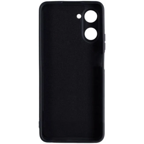 Силиконовый чехол для Realme 10 Soft Matte с микрофиброй Черный