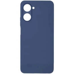 Силиконовый чехол для Realme 10 Pro 5G Soft Matte с защитой камеры Синий