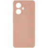 Силиконовый чехол для Realme 10 Pro+ 5G Soft Matte с микрофиброй Пыльно розовый