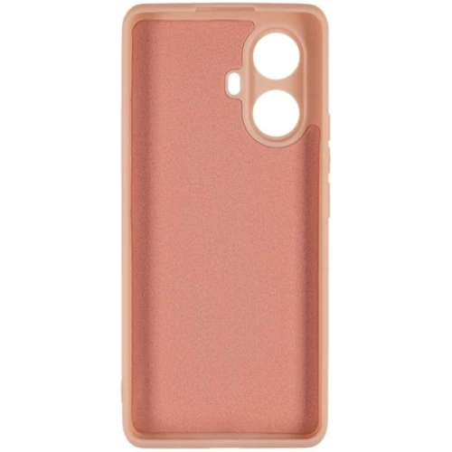 Силиконовый чехол для Realme 10 Pro+ 5G Soft Matte с микрофиброй Пыльно розовый