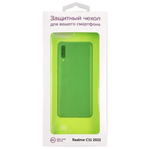 Силиконовый чехол для Realme C11 2021 iBox Crystal Светло зеленый