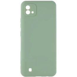 Силиконовый чехол для Realme C11 2021 Soft Matte с защитой камеры Оливковый