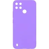 Силиконовый чехол для Realme C25S Soft с микрофиброй Фиолетовый