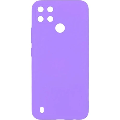 Силиконовый чехол для Realme C25S Soft с микрофиброй Фиолетовый