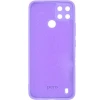 Силиконовый чехол для Realme C25S Soft с микрофиброй Фиолетовый