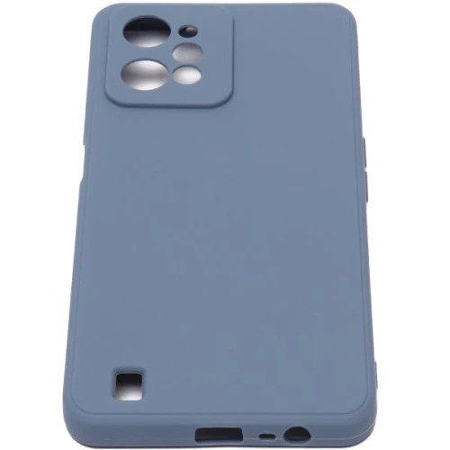 Силиконовый чехол для Realme C31 Soft Matte с защитой камеры Синий