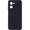 Силиконовый чехол для Realme C33 Soft Matte с микрофиброй Черный