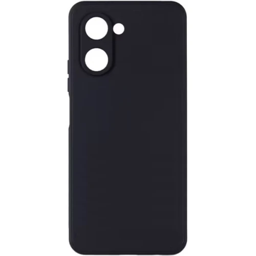 Силиконовый чехол для Realme C33 Soft Matte с микрофиброй Черный