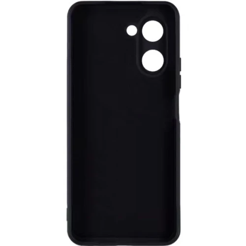 Силиконовый чехол для Realme C33 Soft Matte с микрофиброй Черный