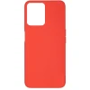 Силиконовый чехол для Realme C35 Soft Matte с микрофиброй Красный