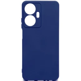 Силиконовый чехол для Realme C55 Soft Matte с микрофиброй Синий