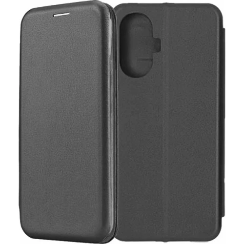 Чехол-книжка для Realme C55 Fashion Case на магнитах с визитницей Черный