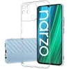 Силиконовый чехол для Realme Narzo 50A TPU 1мм с защитой камеры Прозрачный