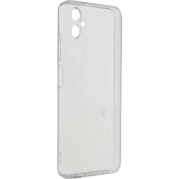 Силиконовый чехол для Samsung Galaxy A05 Red Line с защитой камеры глянцевый Прозрачный