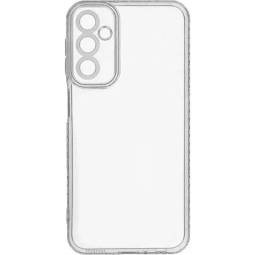 Силиконовый чехол для Samsung Galaxy A55 Red Line с защитой камеры глянцевый Прозрачный