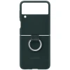 Силиконовый чехол для Samsung Galaxy Z Flip 3 Silicone Cover with Ring EF-PF711TGEGRU Темно зеленый