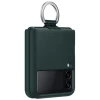 Силиконовый чехол для Samsung Galaxy Z Flip 3 Silicone Cover with Ring EF-PF711TGEGRU Темно зеленый
