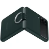 Силиконовый чехол для Samsung Galaxy Z Flip 3 Silicone Cover with Ring EF-PF711TGEGRU Темно зеленый
