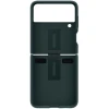 Силиконовый чехол для Samsung Galaxy Z Flip 3 Silicone Cover with Ring EF-PF711TGEGRU Темно зеленый