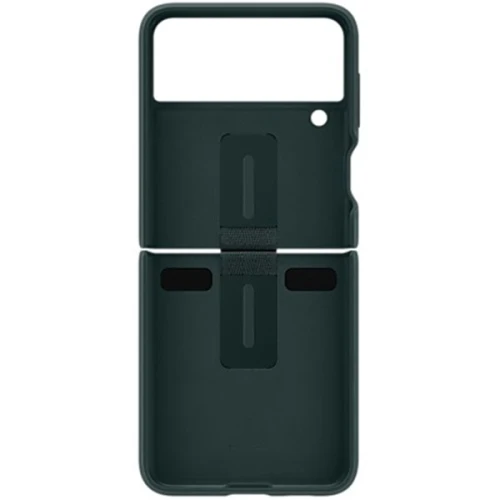 Силиконовый чехол для Samsung Galaxy Z Flip 3 Silicone Cover with Ring EF-PF711TGEGRU Темно зеленый
