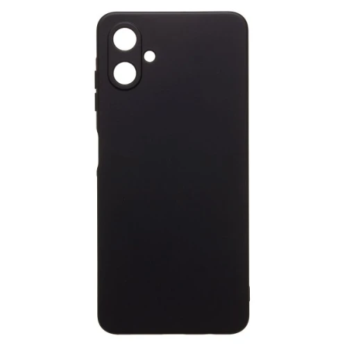 Силиконовый чехол для Samsung Galaxy A06 TPU mate 1mm с защитой камеры Черный