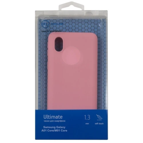 Силиконовый чехол для Samsung Galaxy A01 Core Red Line Ultimate Розовый